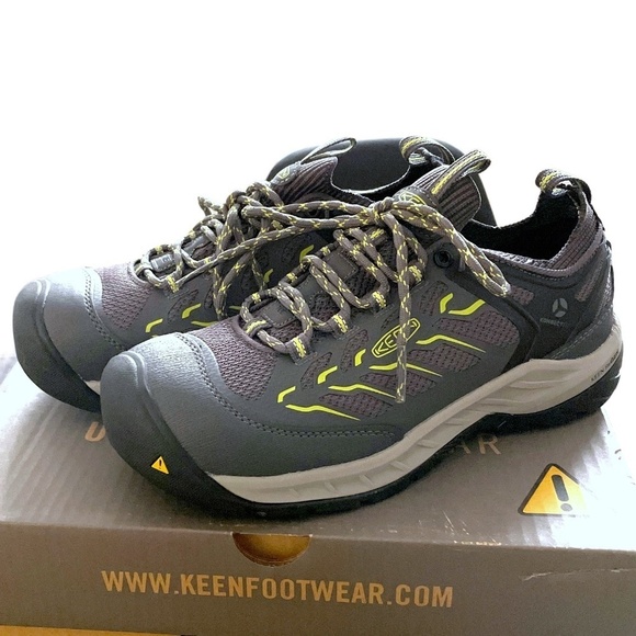 NWT KEEN Utility Flint II Sport Work Boots Carbon Fiber Toe Athletic Gray Black - Picture 10 of 14